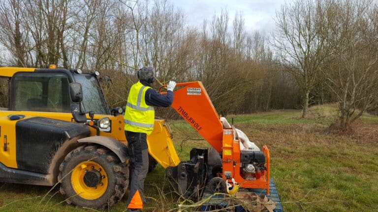 You can produce your own Ramial Woodchips using a small wood chipper.